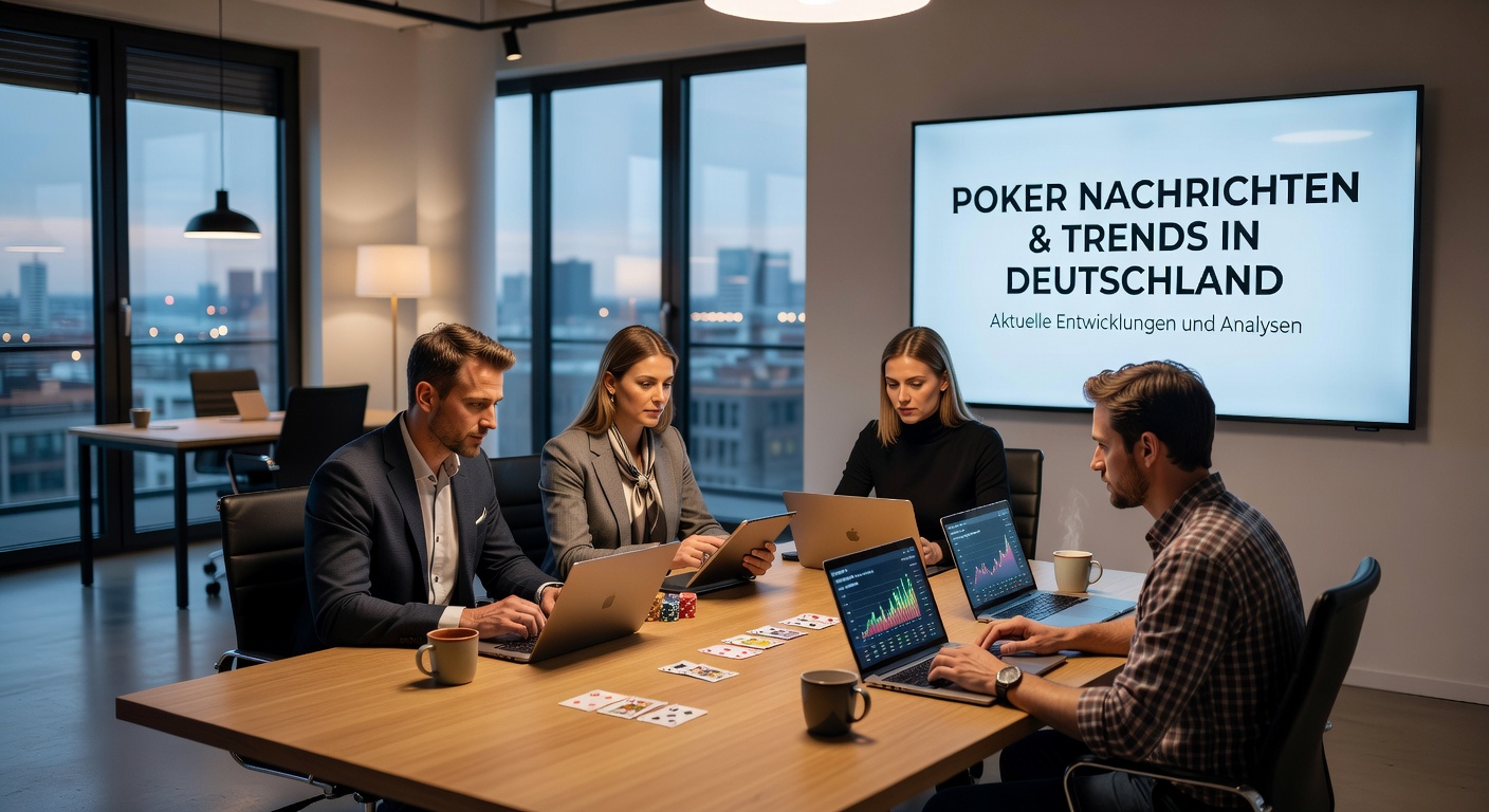 Spieler am Pokertisch im Casino Schenefeld während des Turniers, mit Chips und Karten im Fokus