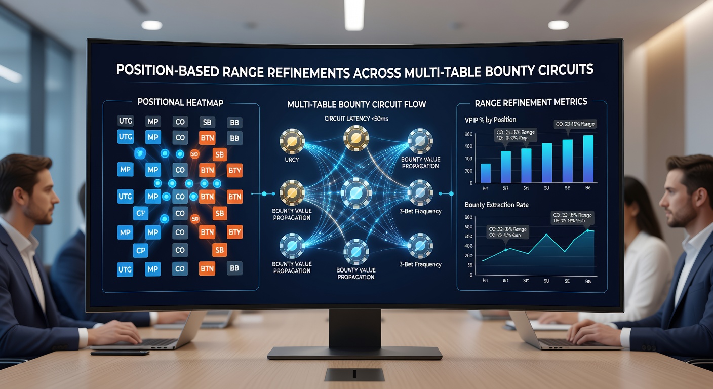 Analyse von Bounty-Turnier-Ranges mit Positionsdiagrammen und Chip-Stack-Visualisierungen